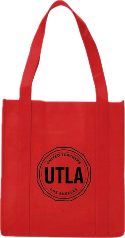 Seal Logo Grocery Tote Bag (Red)