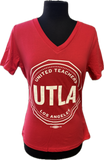**New Item** Women's UTLA Seal Logo V-Neck (Red)