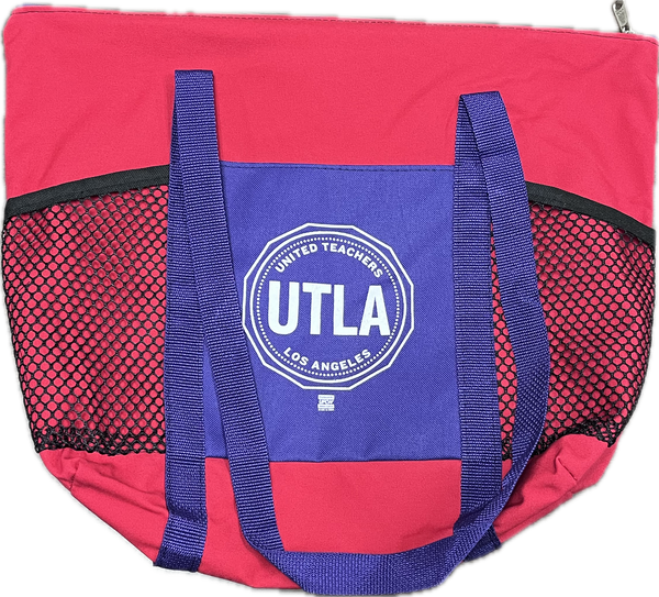 Canvas Tote Bag (Red & Purple) Seal Logo – UTLA Store