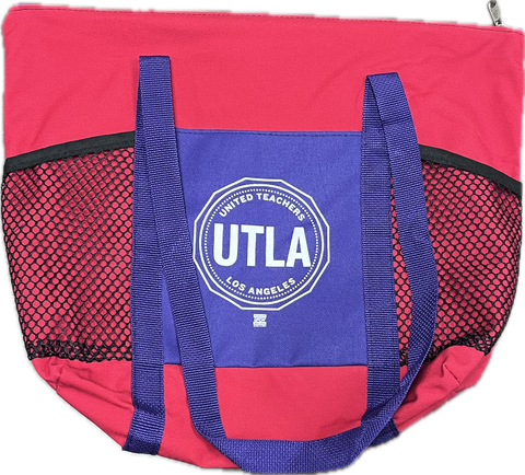 Canvas Tote Bag (Red & Purple) Seal Logo