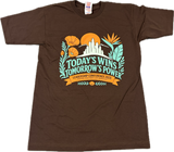 LC Crew Tee - Today's Wins Tomorrow's Power (Brown)