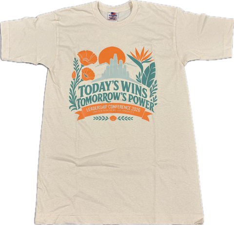 LC Crew Tee - Today's Wins Tomorrow's Power (Cream)