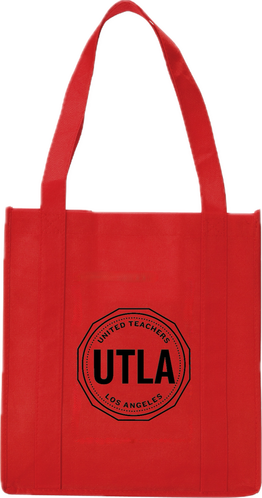 Seal Logo Grocery Tote Bag (Red)