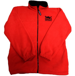 Unisex UTLA Red Fleece Front Zip